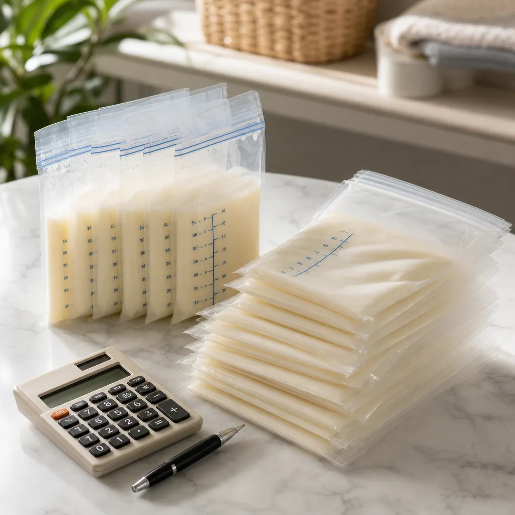 Compare value over the full use period for breast milk storage bags bpa free