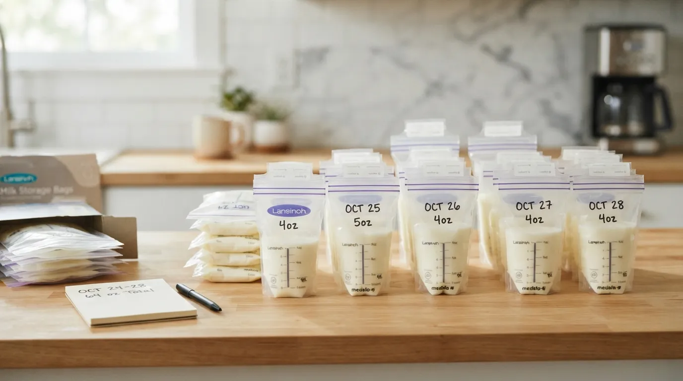 Value, price, and total cost for breast milk storage bags